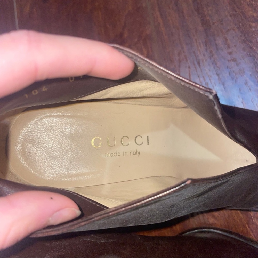 Authentic square toe Gucci booties